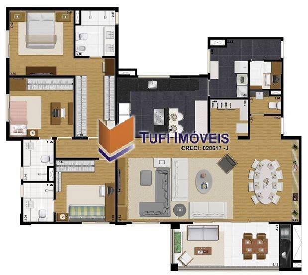 Apartamento à venda com 3 quartos, 167m² - Foto 59