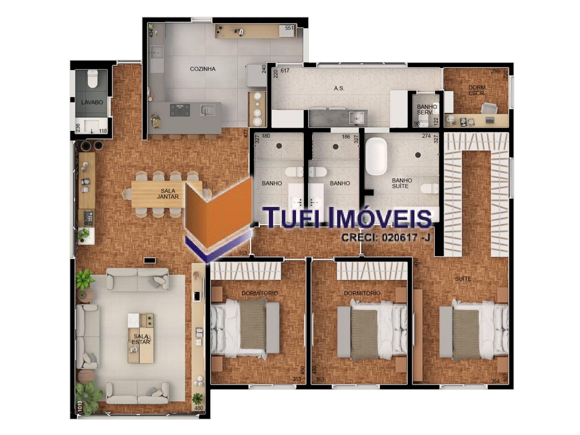 Apartamento à venda com 3 quartos, 220m² - Foto 16